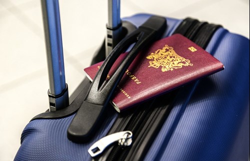 suitcase & passport
